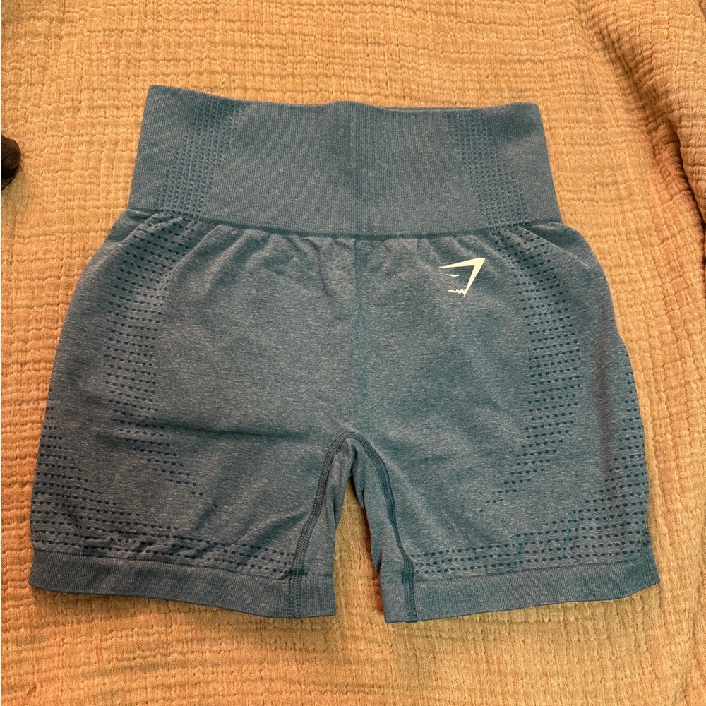 Gymshark Vital Seamless 2.0 Shorts - Tahoe Teal Marl